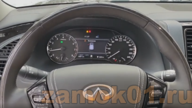 Как открыть автомобиль Инфинити QX80, если сел аккумулятор?